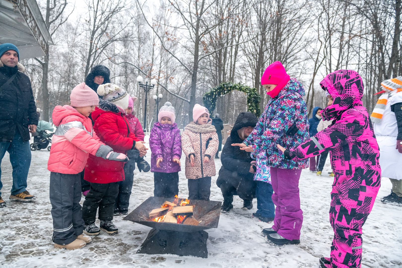 лыткарино, парк, зима в подмосковье,