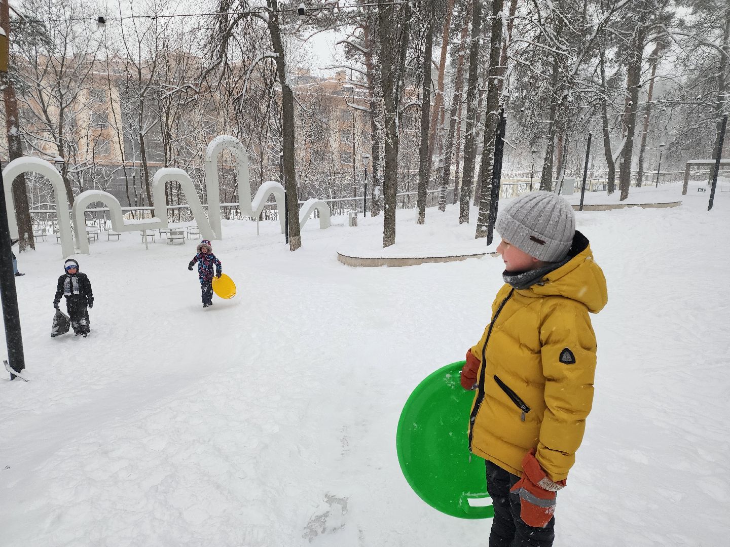 Зима в Подмосковье, Звенигород, Катки,