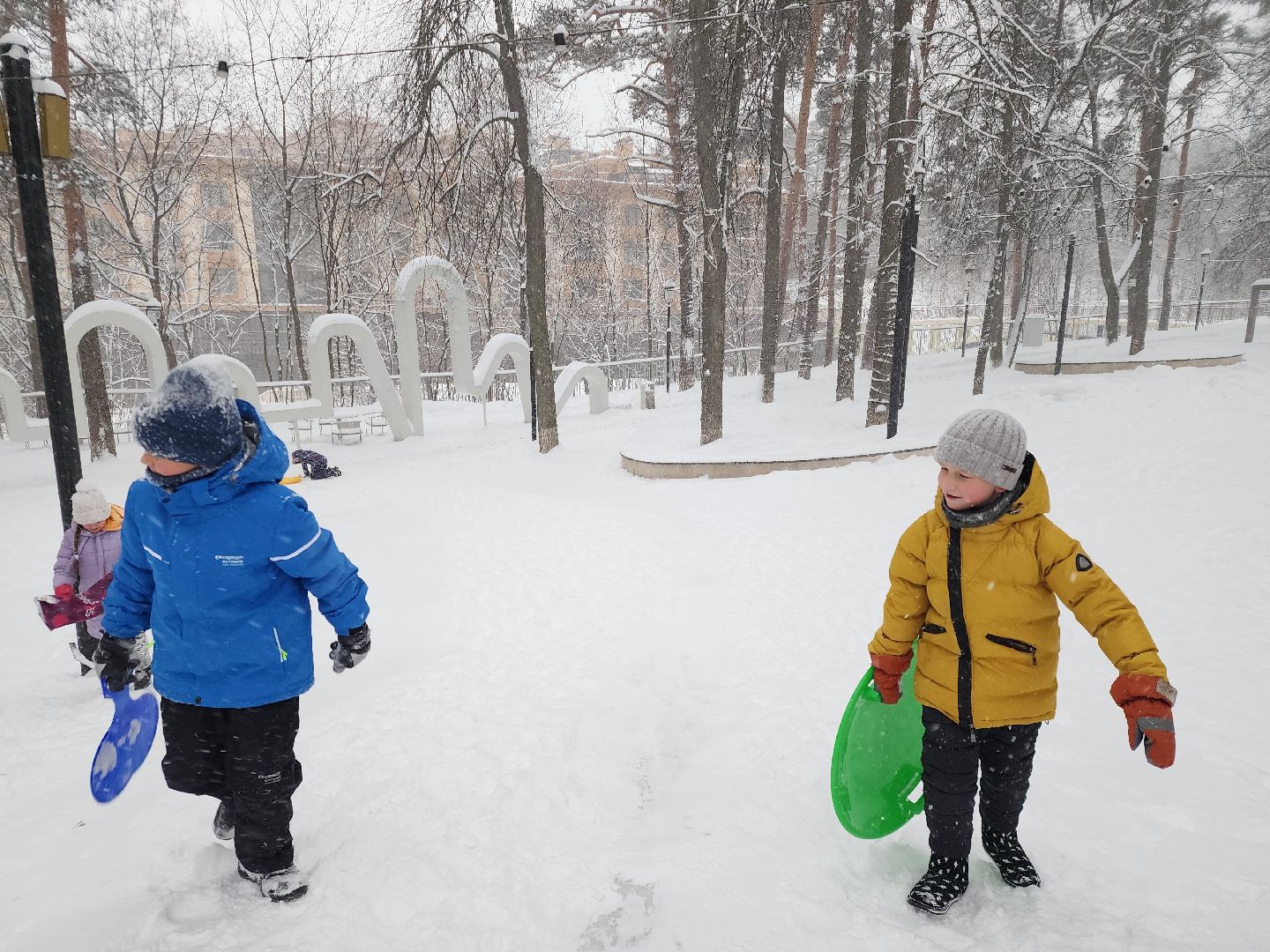 Зима в Подмосковье, Звенигород, Катки,