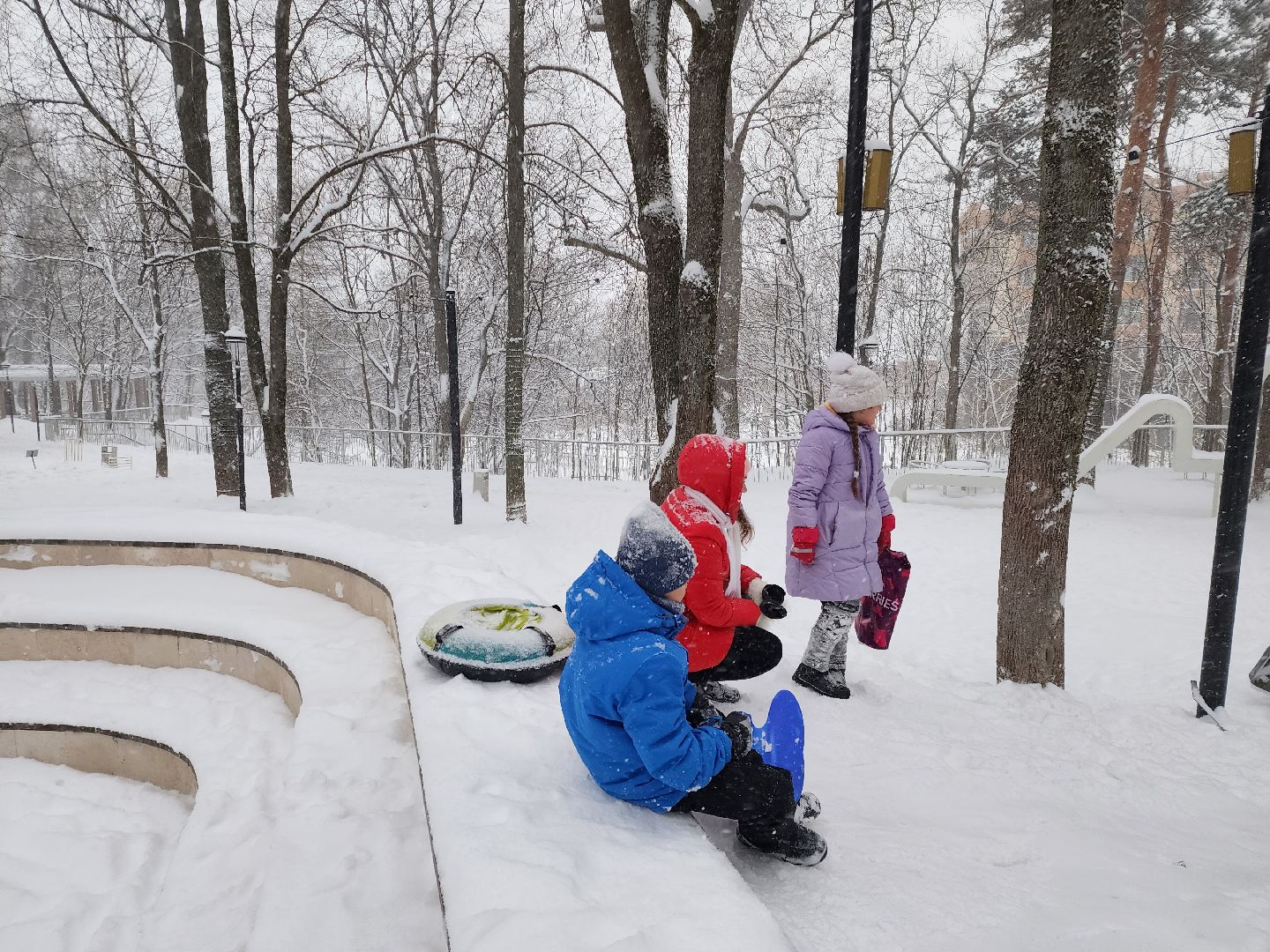 Зима в Подмосковье, Звенигород, Катки,