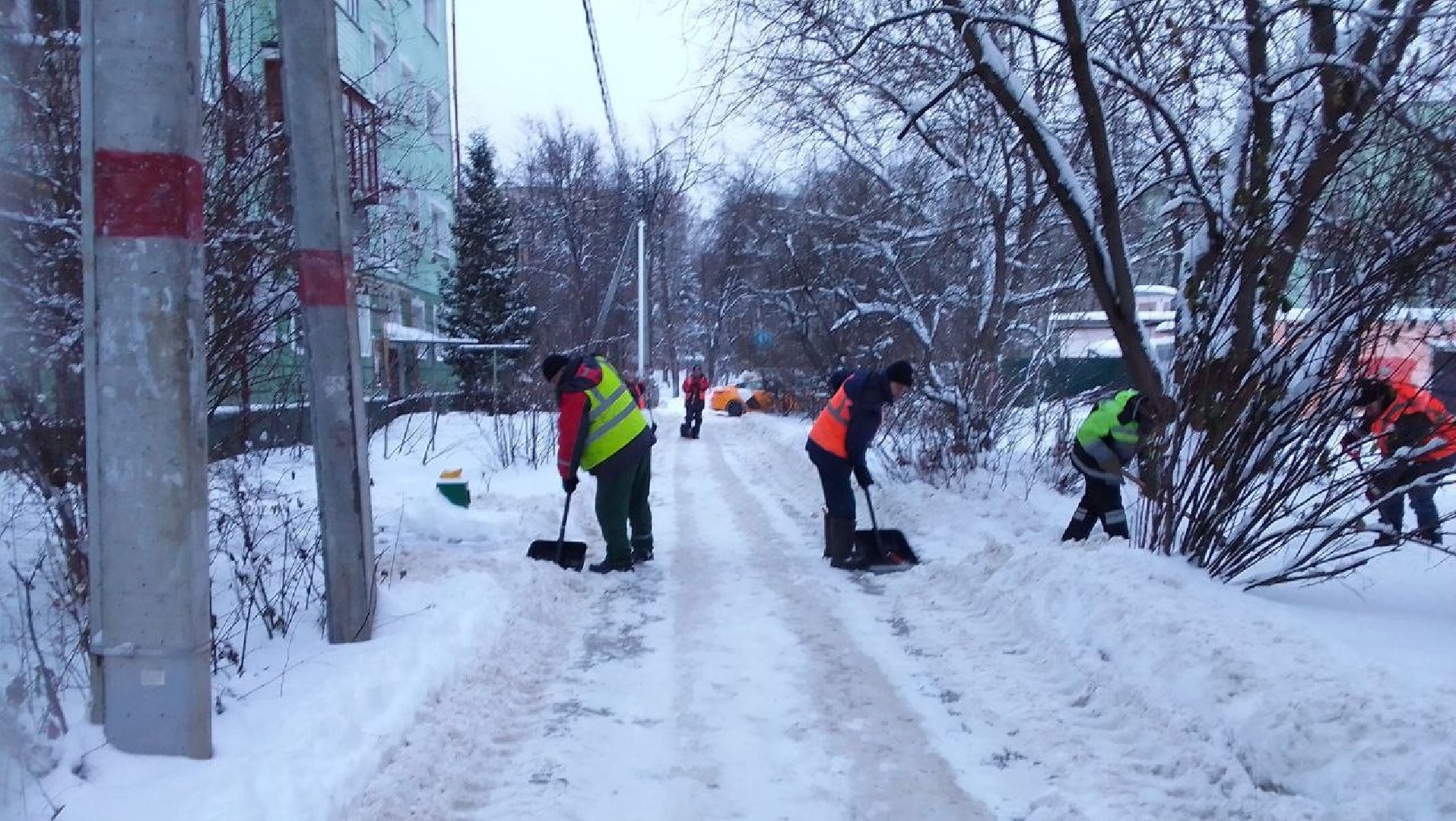 погода, снегопад, коммунальные служба, Лосино-Петровский,
