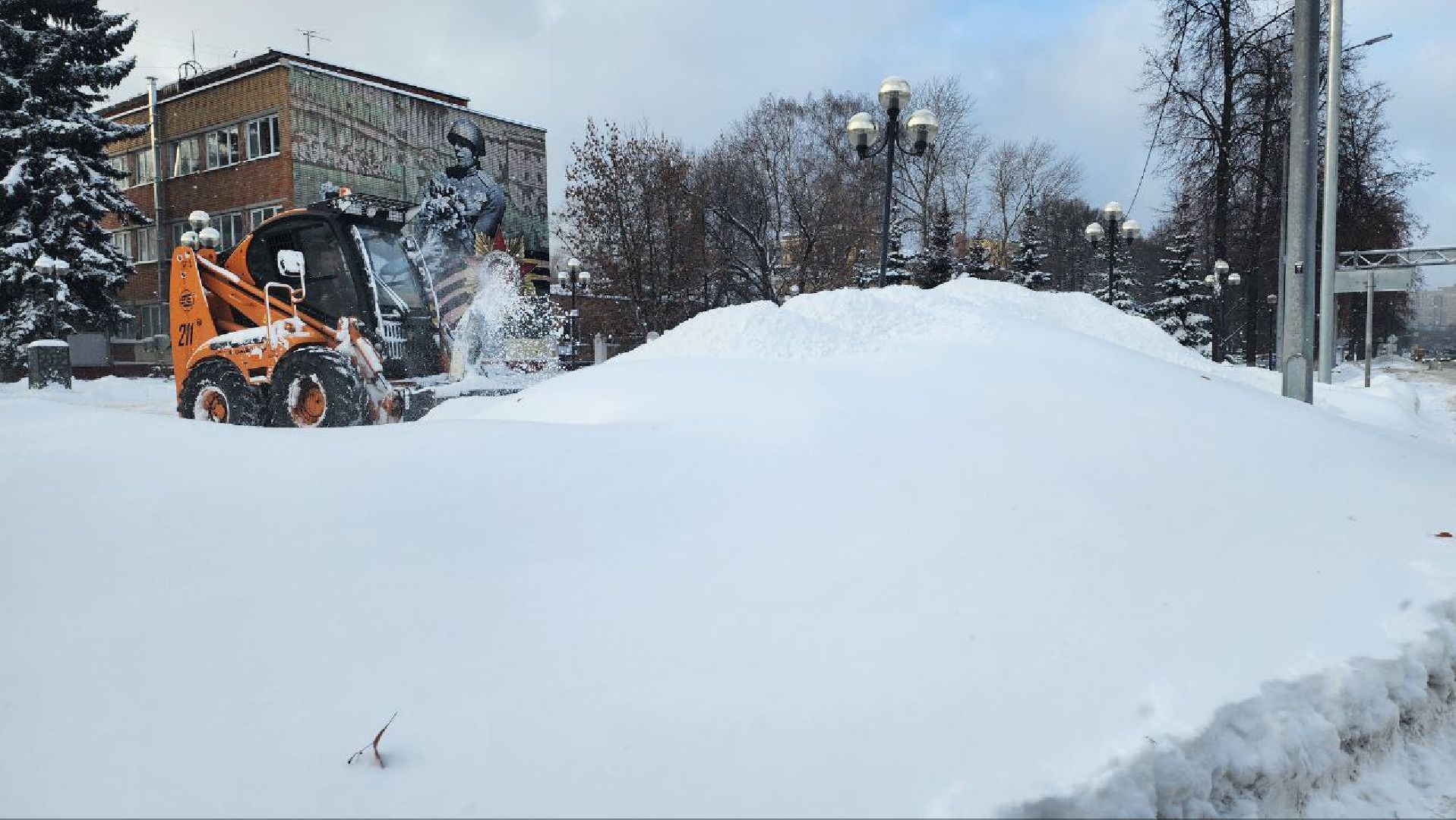 люберцы, снегоуборочная техника, расчистка снега,