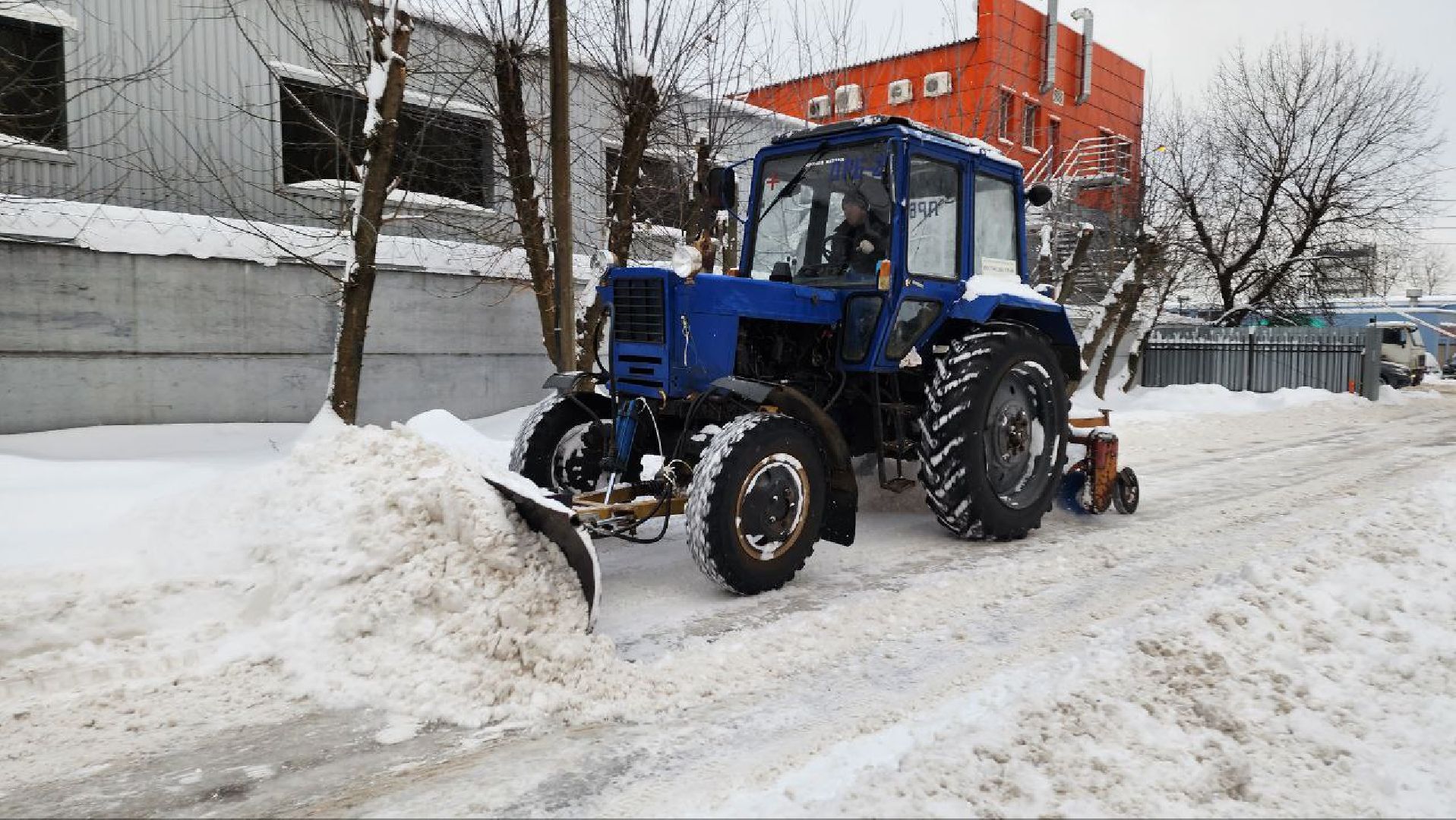люберцы, снегоуборочная техника, расчистка снега,