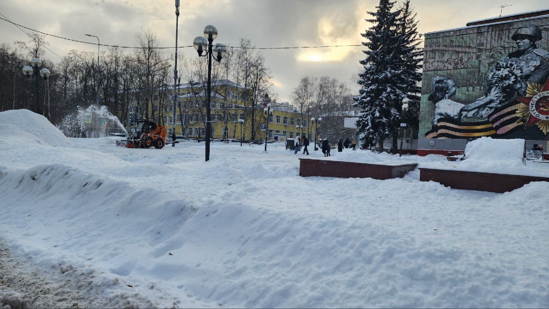 люберцы, снегоуборочная техника, расчистка снега,