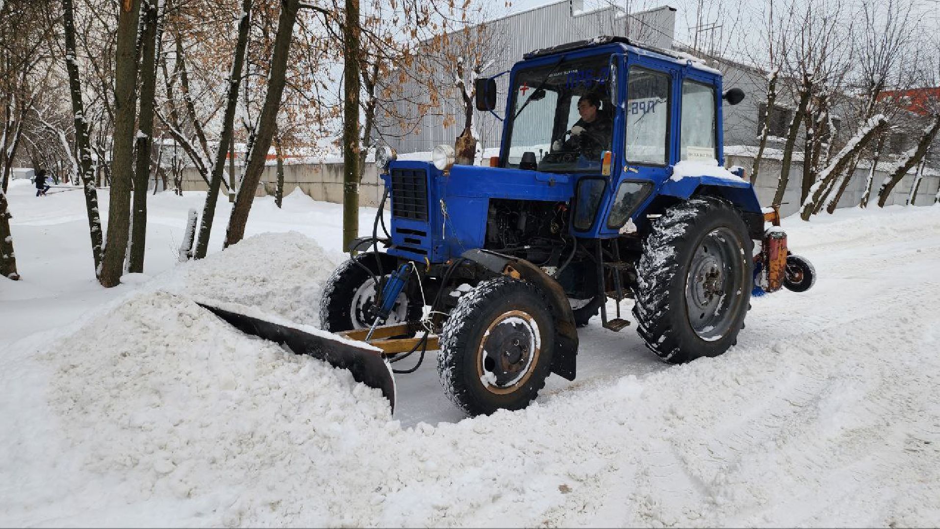 люберцы, снегоуборочная техника, расчистка снега,