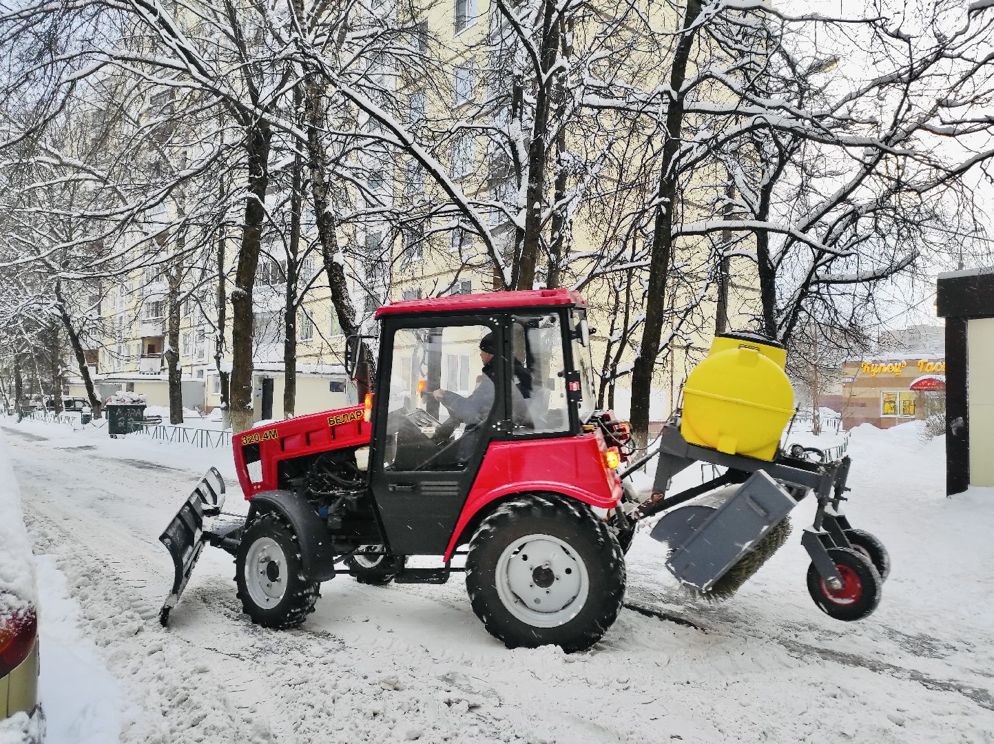 жкх, снегопад, уборка снега, фрязино,