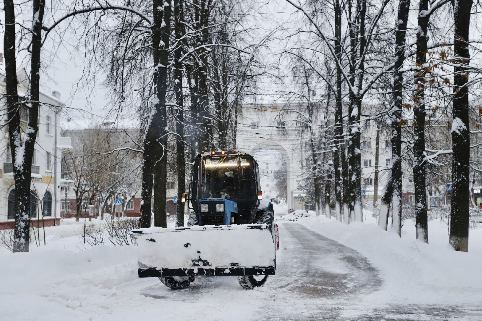 жкх, снегопад, уборка снега, фрязино,