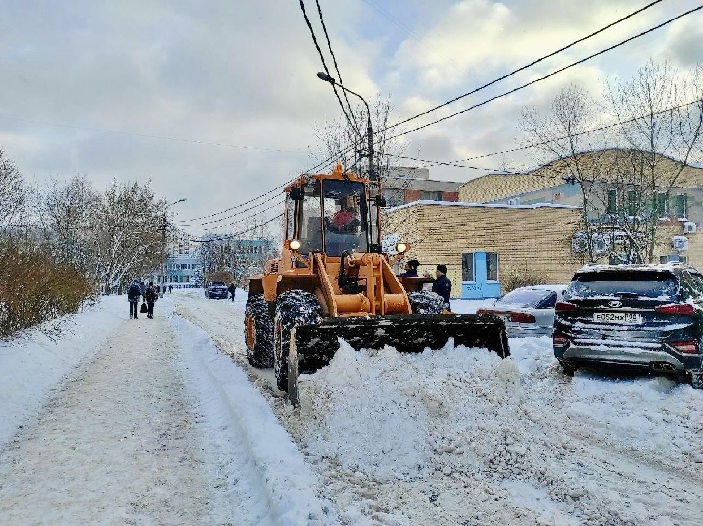 жкх, снегопад, уборка снега, фрязино,