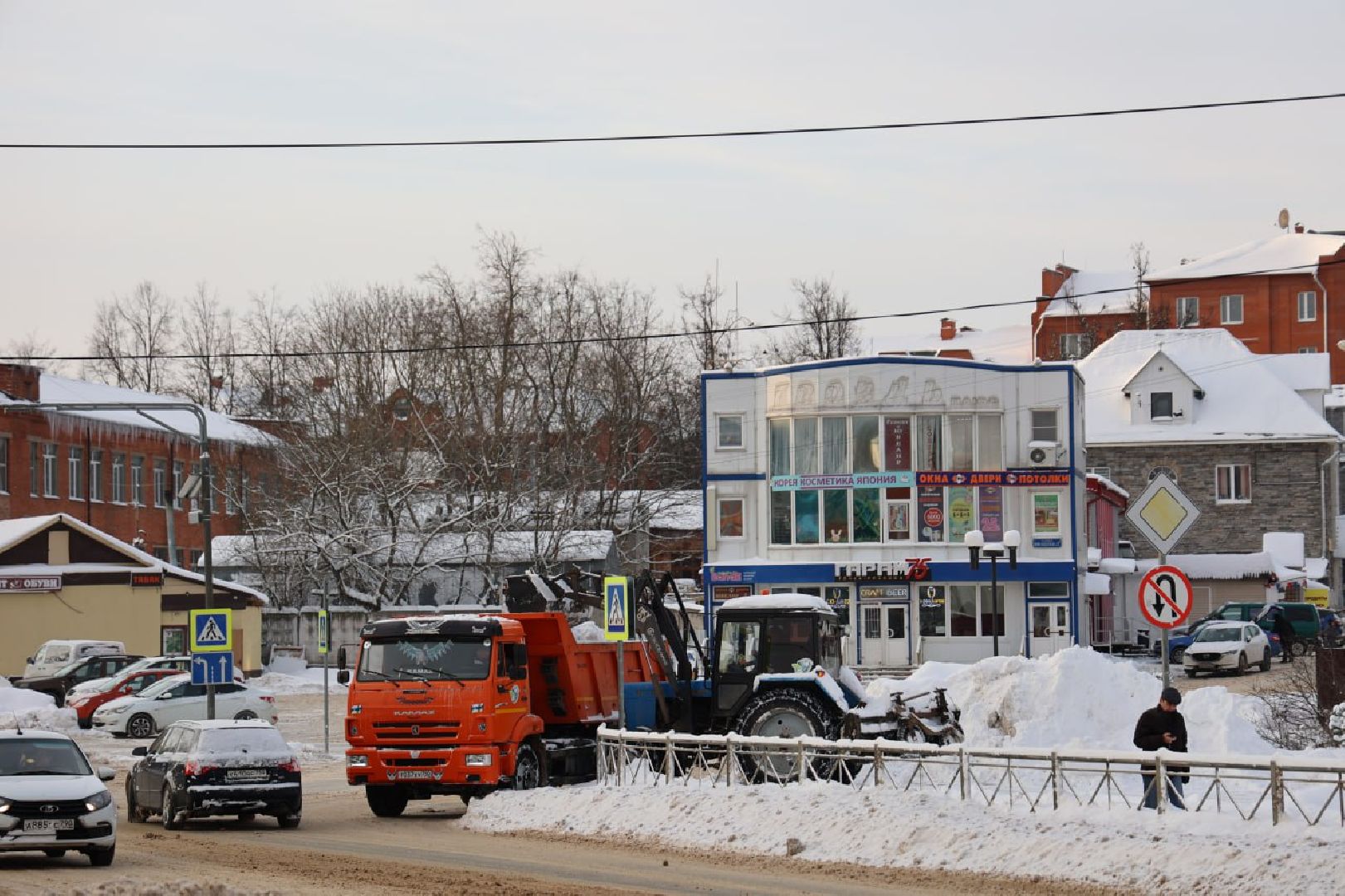 Волоколамск, Уборка снега,
