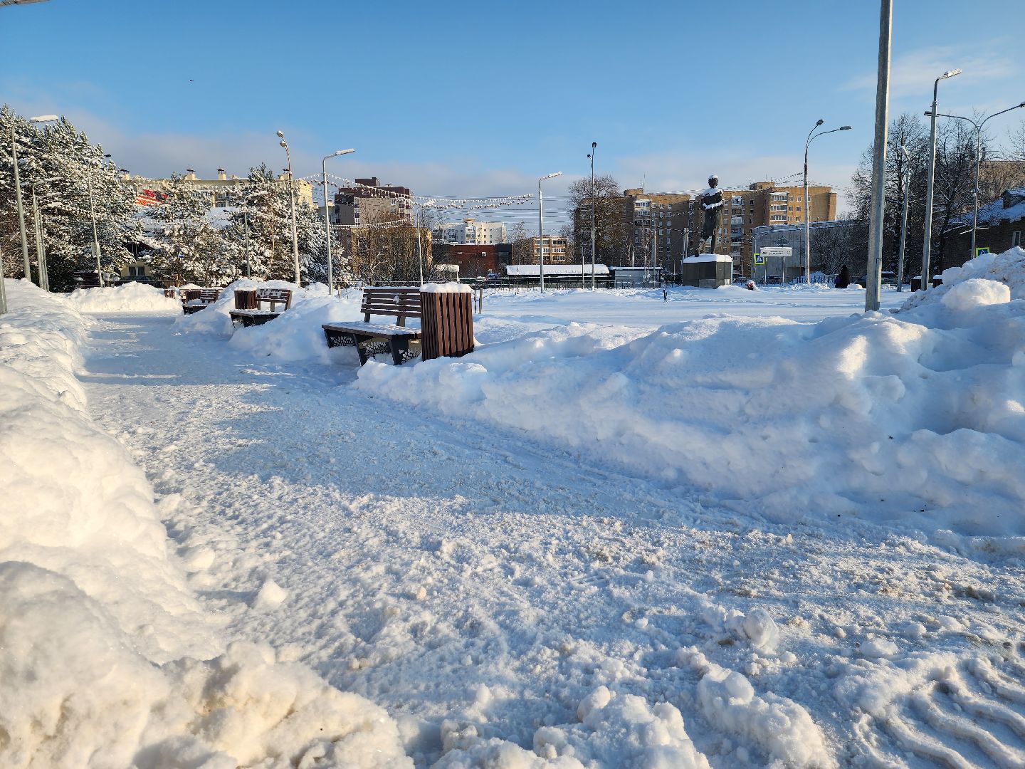 Снегопад, уборка снега, коммунальные службы, руза, рузский городской округ, московская обласьб, подмосковье,