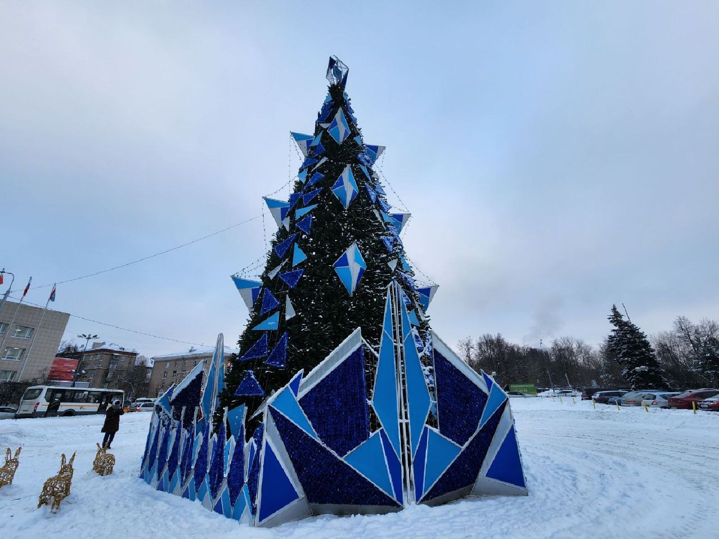 мытищи, зима в подмосковье, ёлка, новый год, администрация,