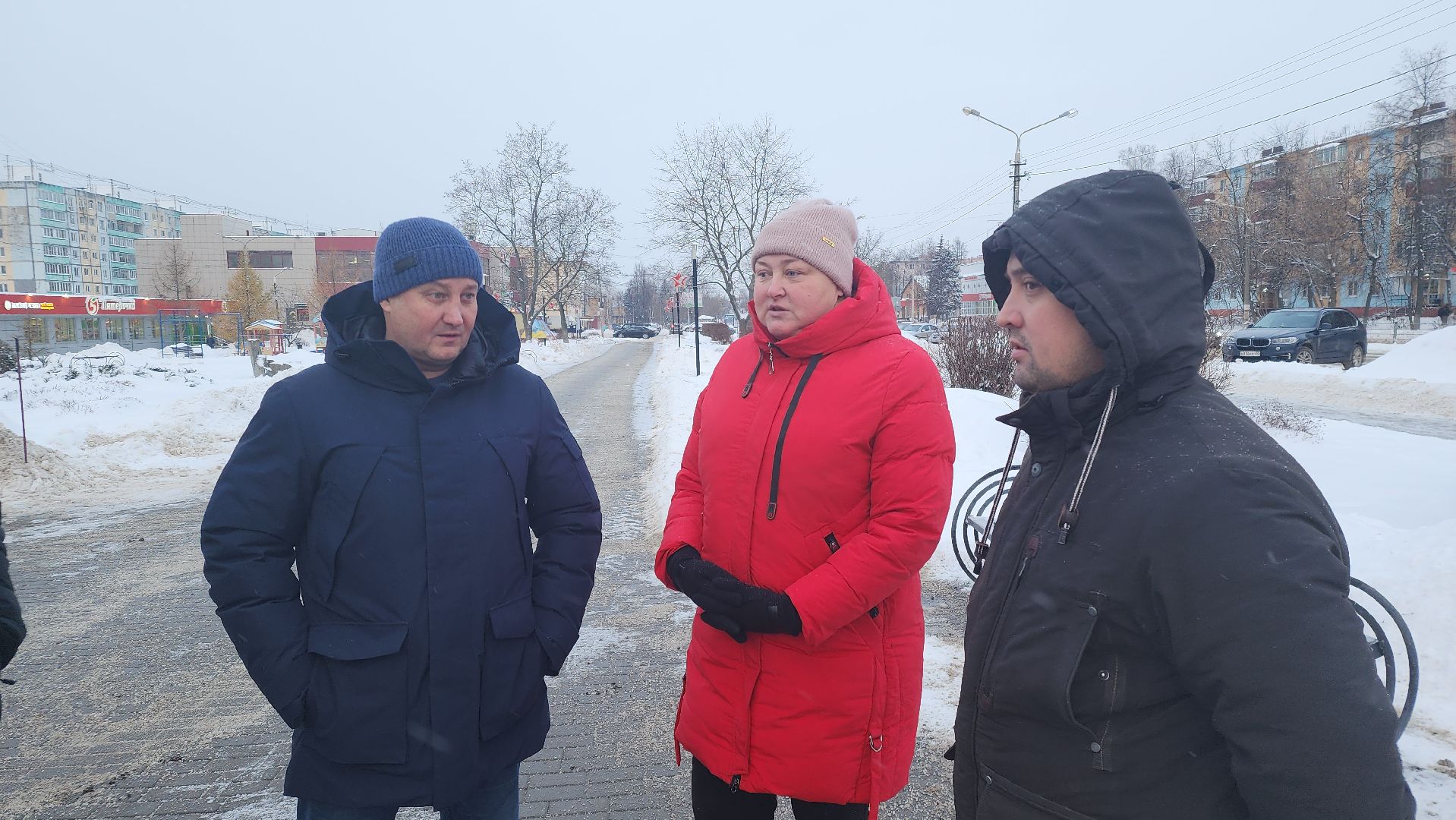 Егорьевск, уборка, снег, подмосковье, сквер, викулов,