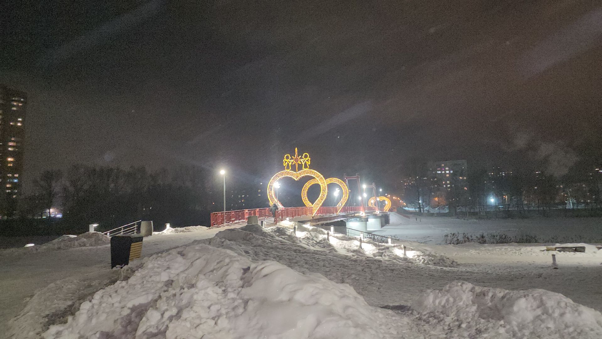 Пушкино, горки, снег, новый год, дети, общество, люди, досуг, Зима в Подмосоковье, Городской округ Пушкинский,