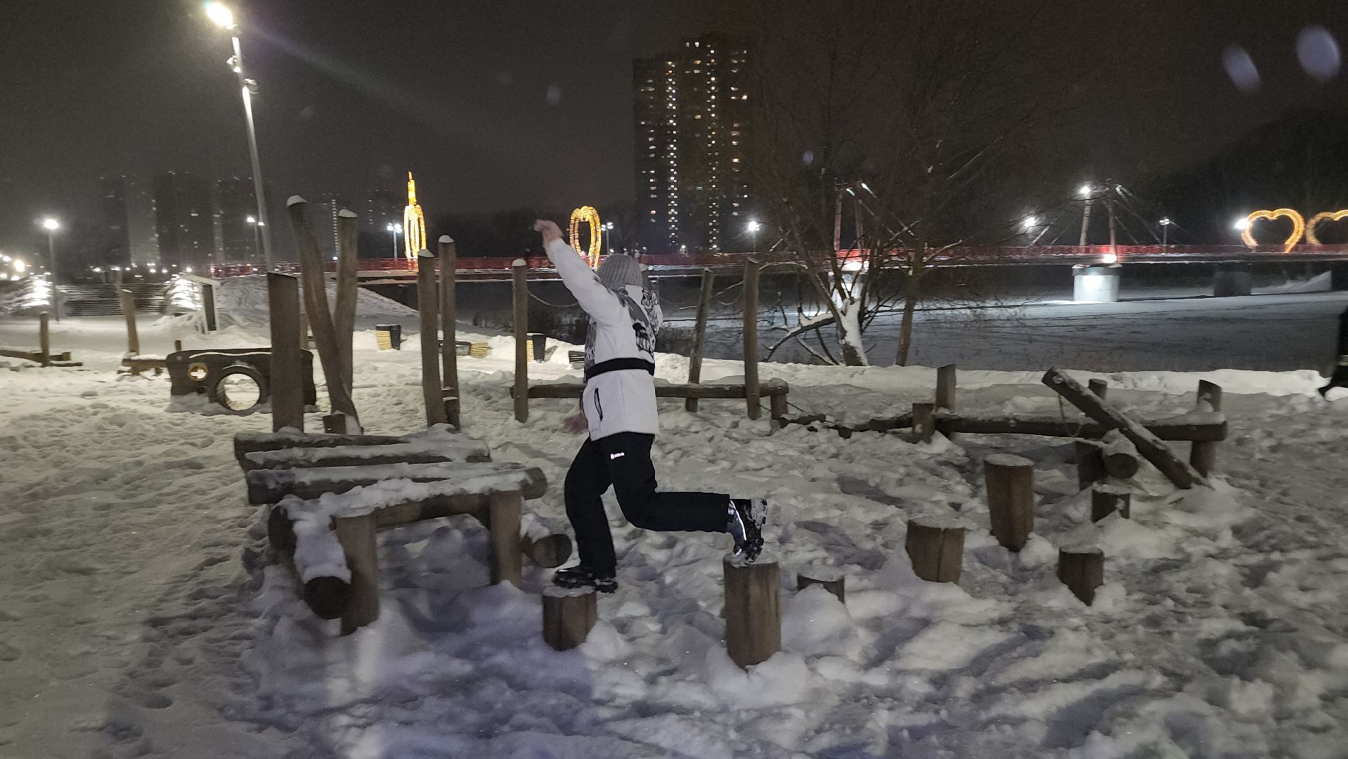 Пушкино, горки, снег, новый год, дети, общество, люди, досуг, Зима в Подмосоковье, Городской округ Пушкинский,