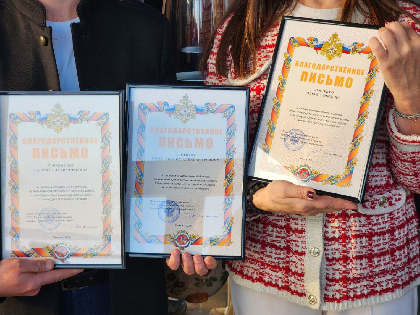 Солнечногорск, Спасение, Спасатели, Награда, Безопасность, безопасность нахождения на льду,