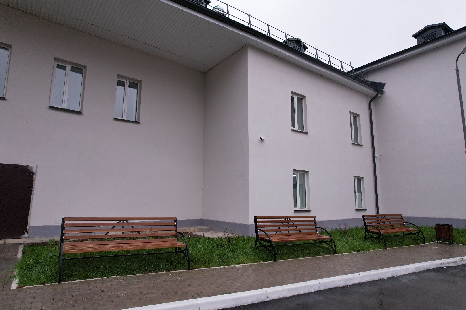 видео с коптера, верея, школа,