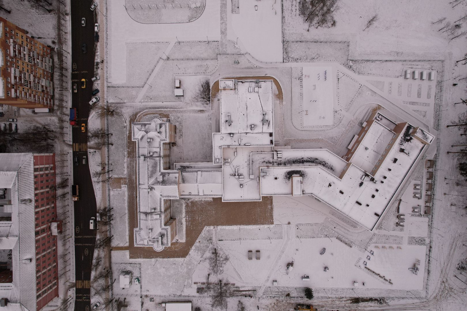 видео с коптера, школа, ногинск,