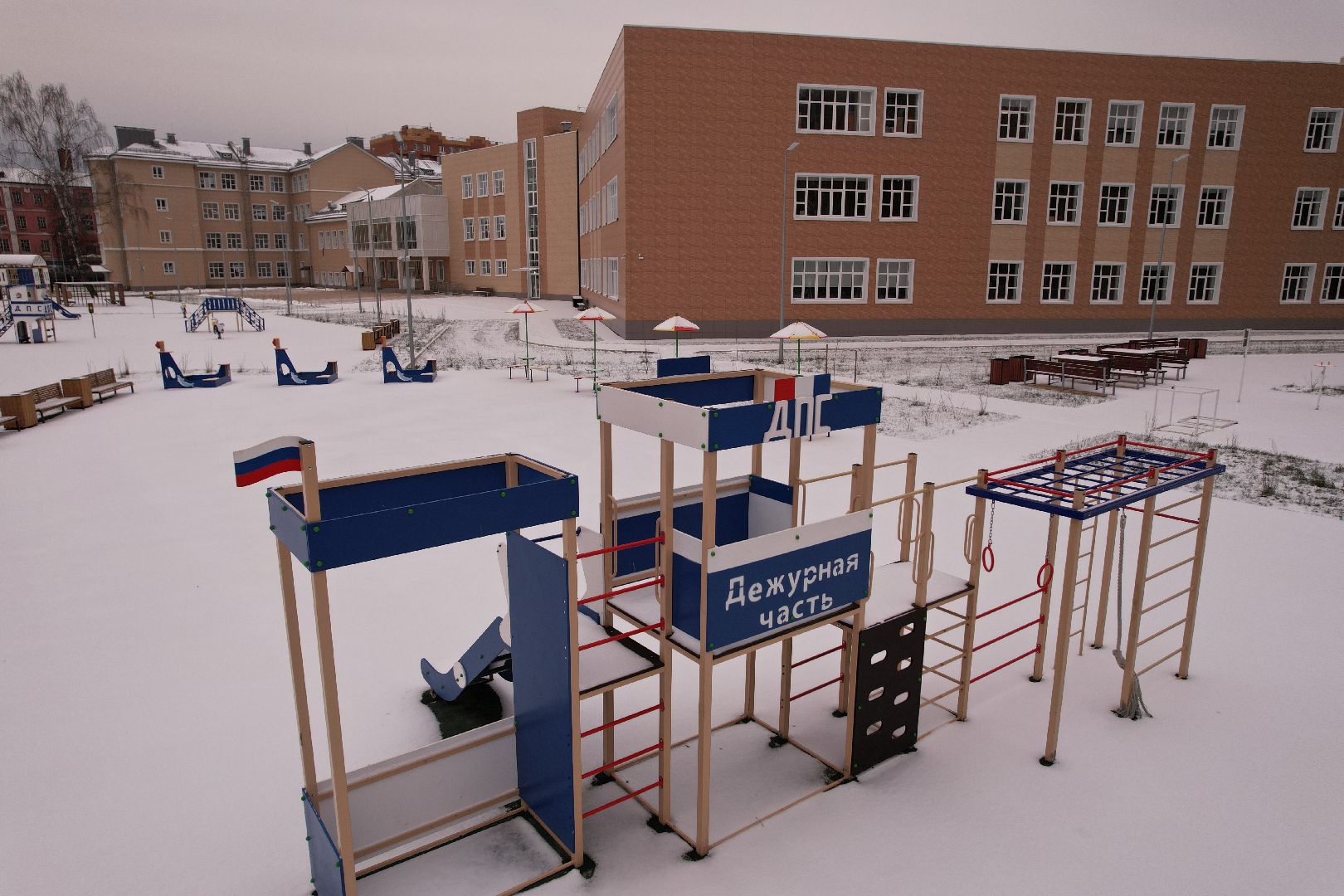 видео с коптера, школа, ногинск,