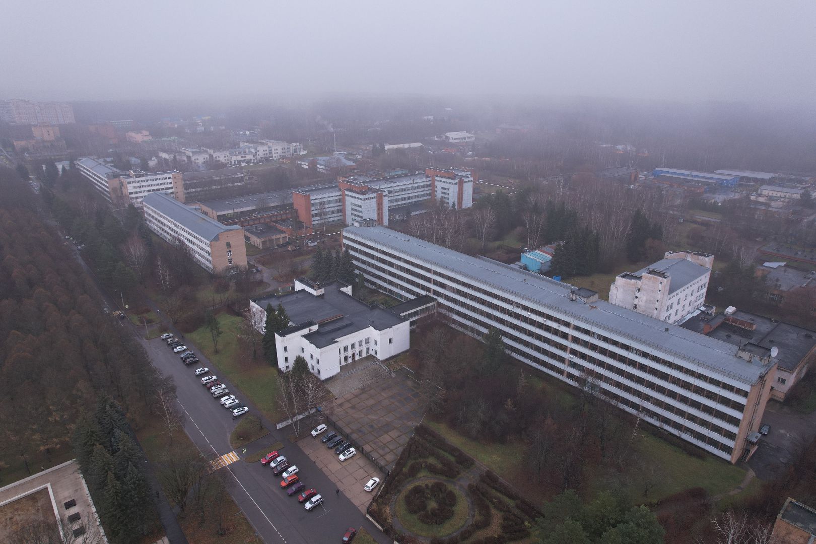 пущино, институтская, видео с коптера,