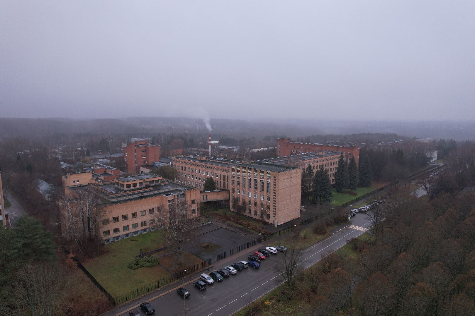 пущино, институтская, видео с коптера,