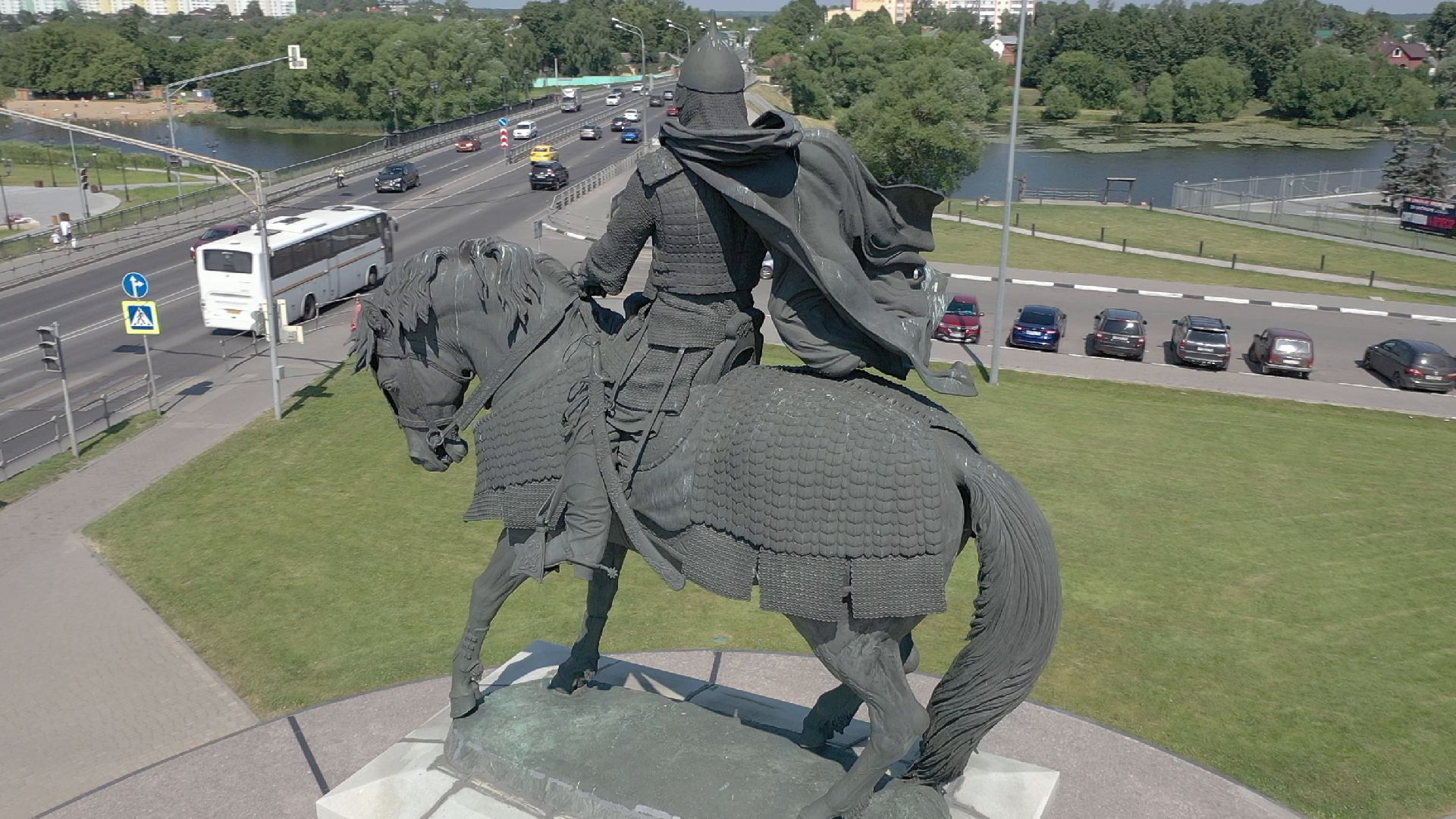 видео с коптера, Коломна, архитектура,