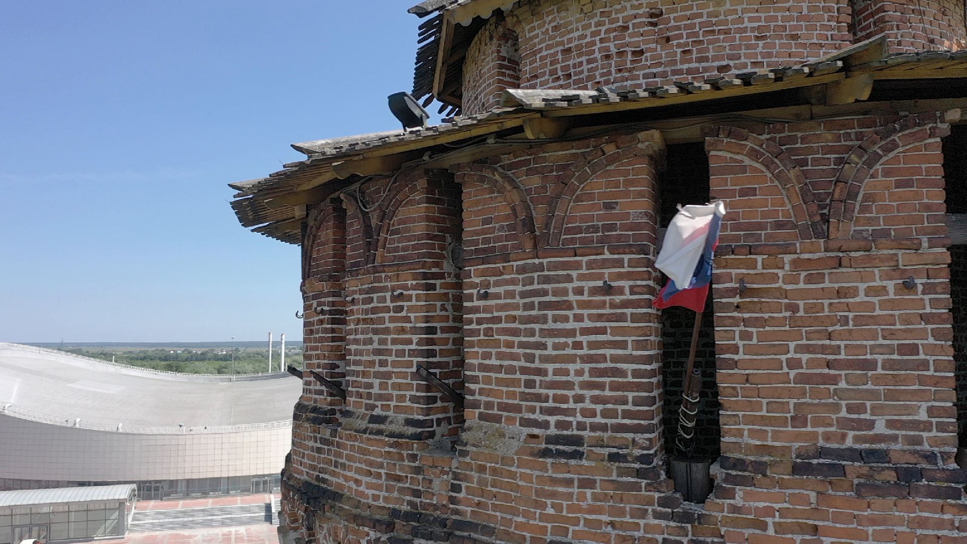 видео с коптера, Коломна, архитектура,