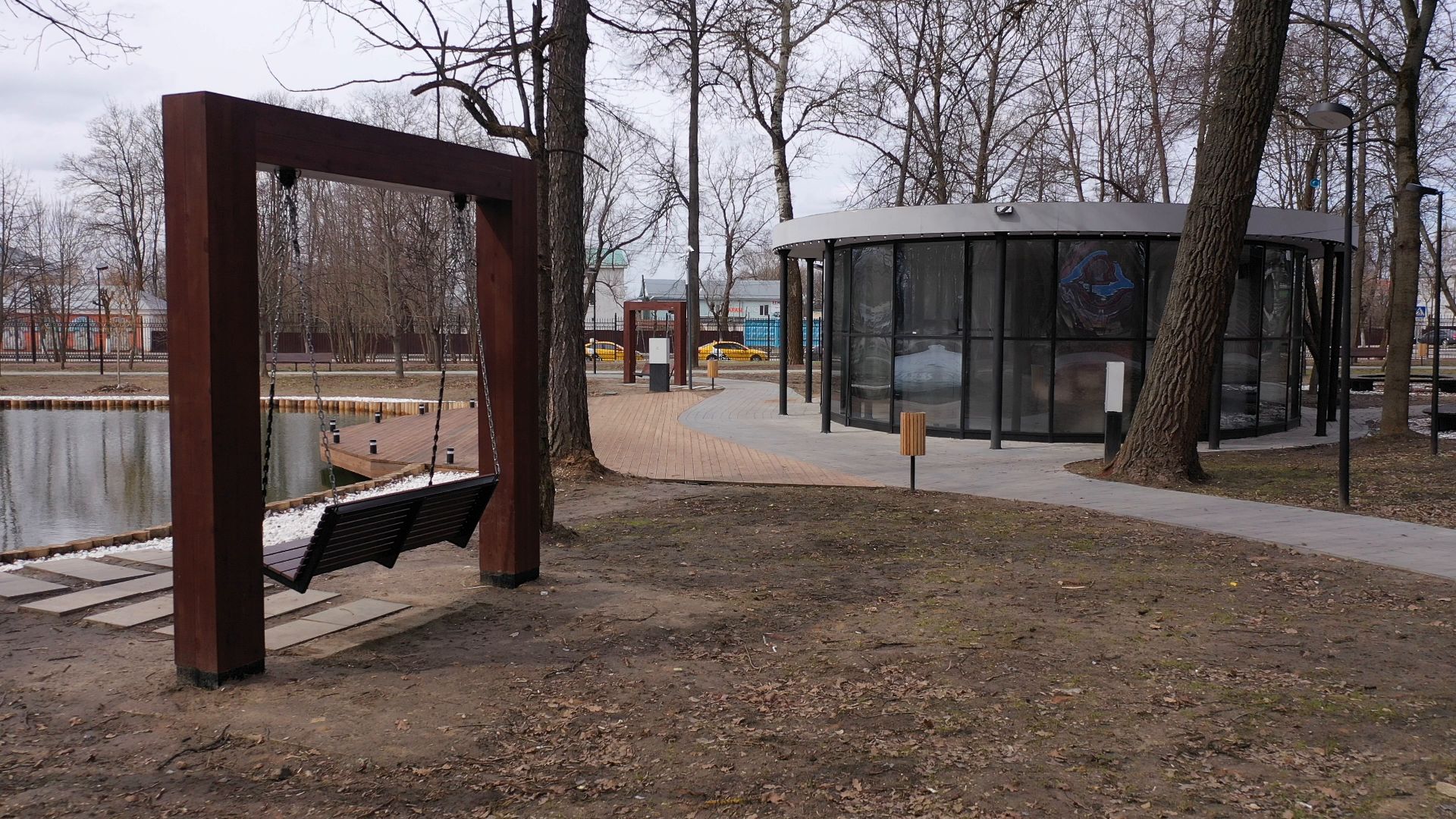 видео с коптера, серпухов, парк, благоустройство,