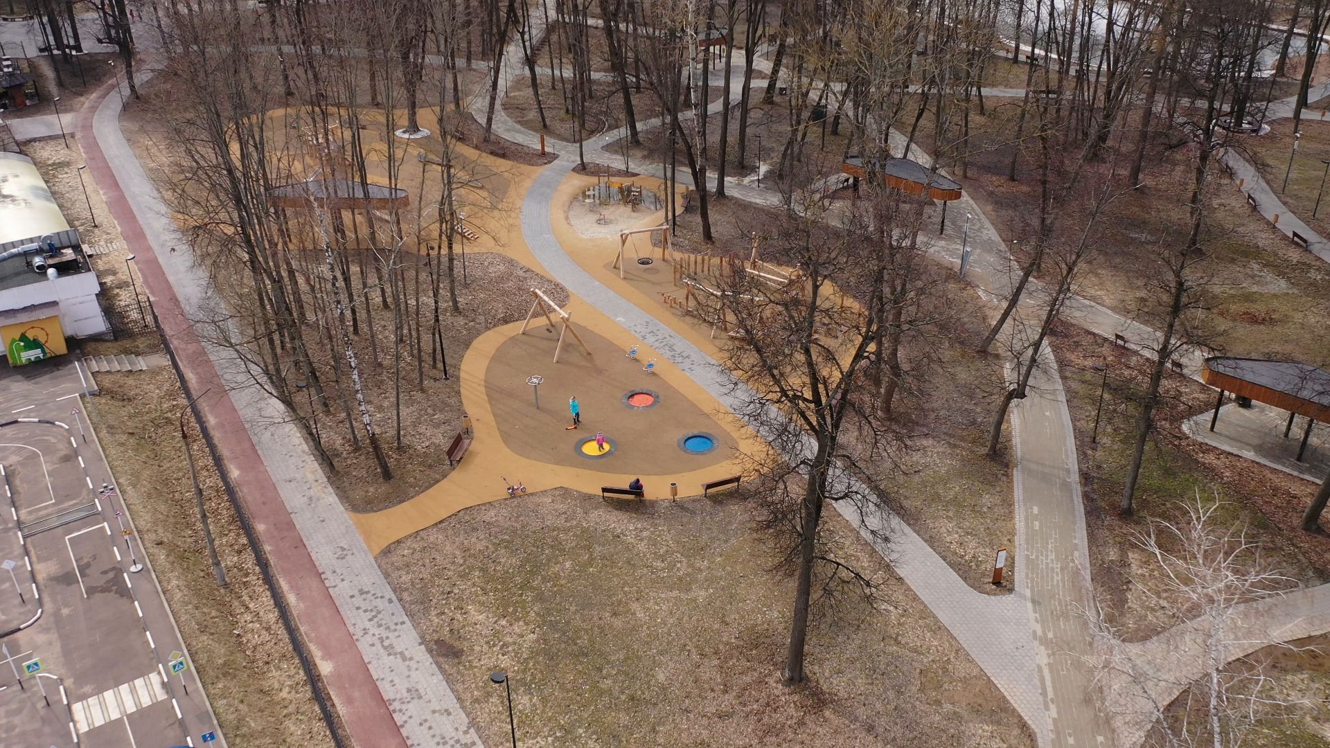 видео с коптера, серпухов, парк, благоустройство,