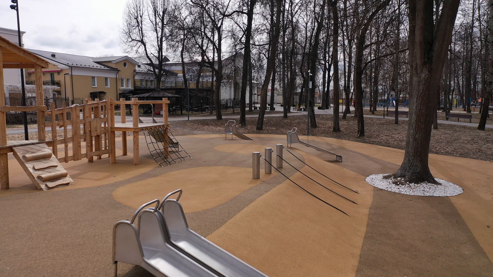 видео с коптера, серпухов, парк, благоустройство,