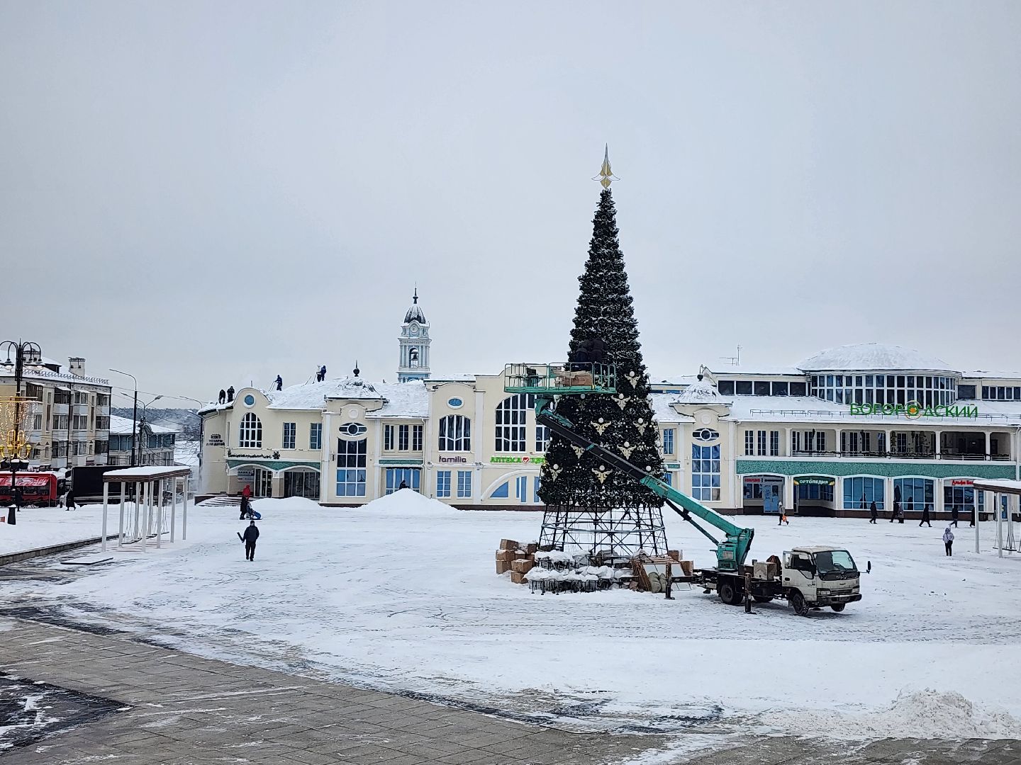 благоустройство, Новый год, украшение города, Ногинск, Богородский городской округ,