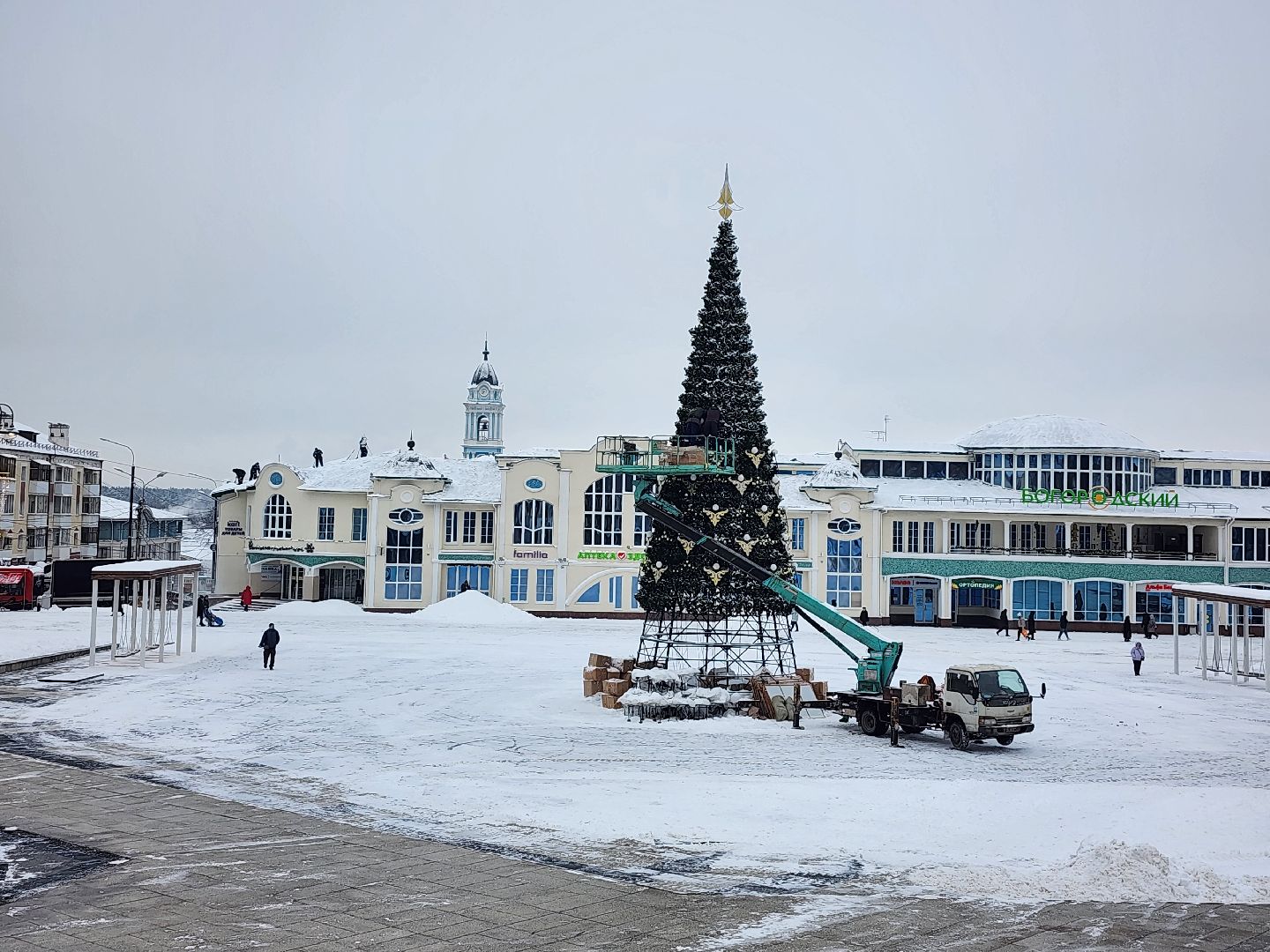 благоустройство, Новый год, украшение города, Ногинск, Богородский городской округ,