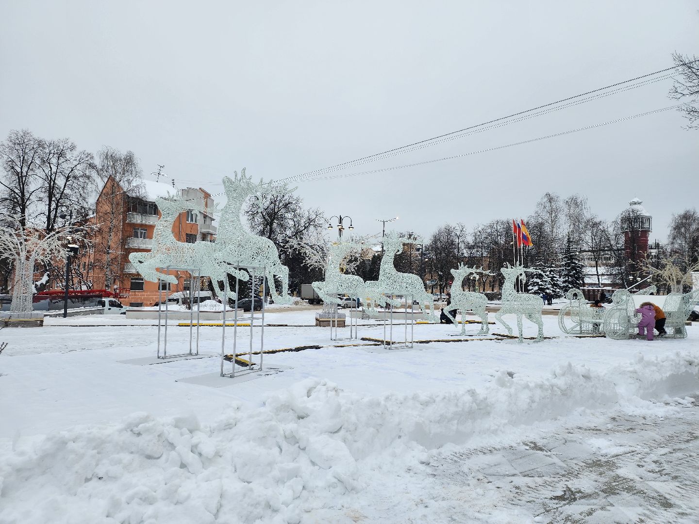 благоустройство, Новый год, украшение города, Ногинск, Богородский городской округ,