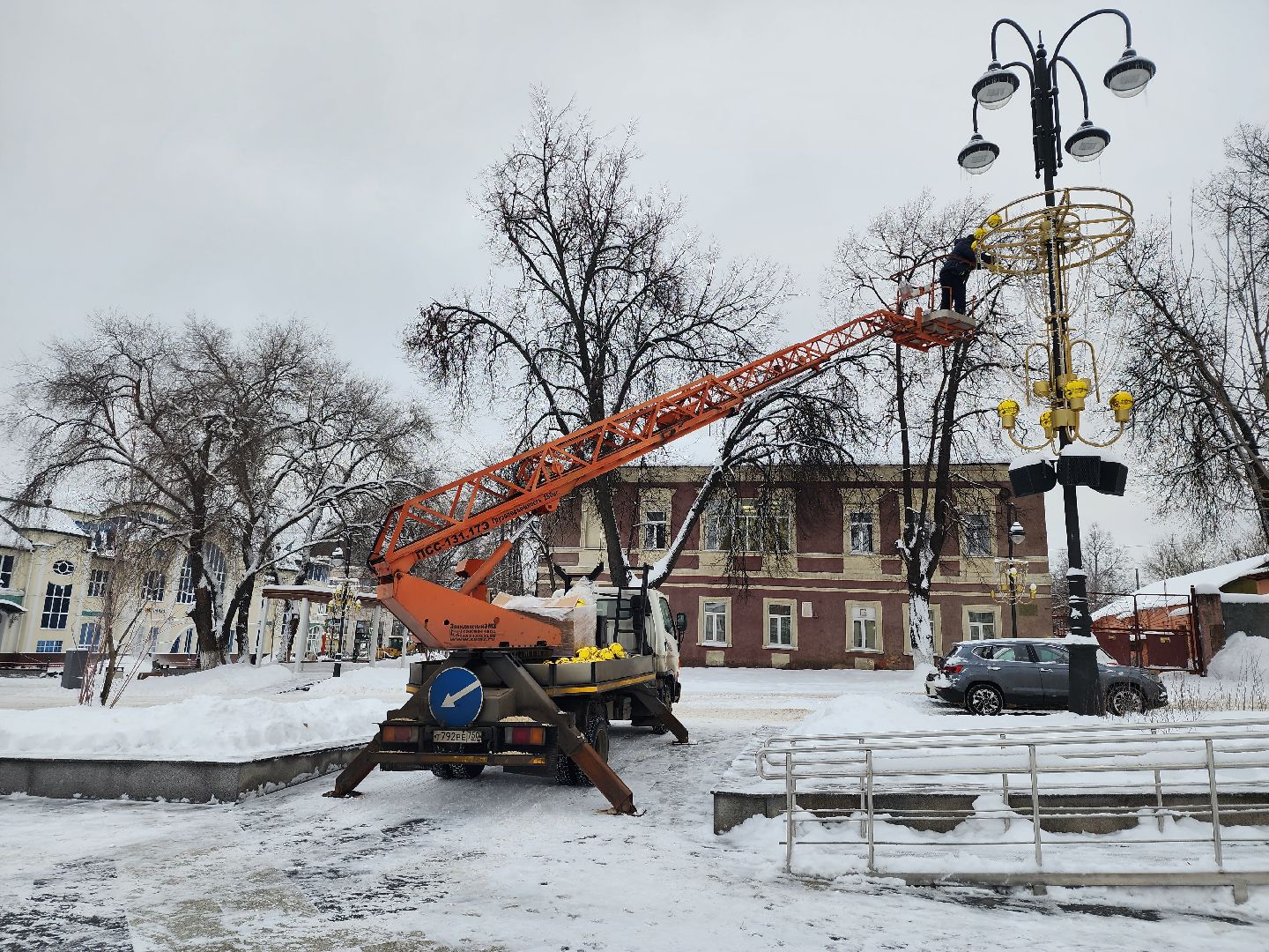 благоустройство, Новый год, украшение города, Ногинск, Богородский городской округ,