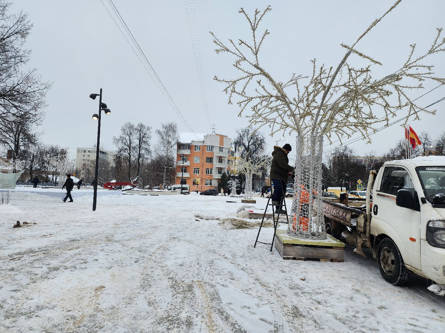 благоустройство, Новый год, украшение города, Ногинск, Богородский городской округ,