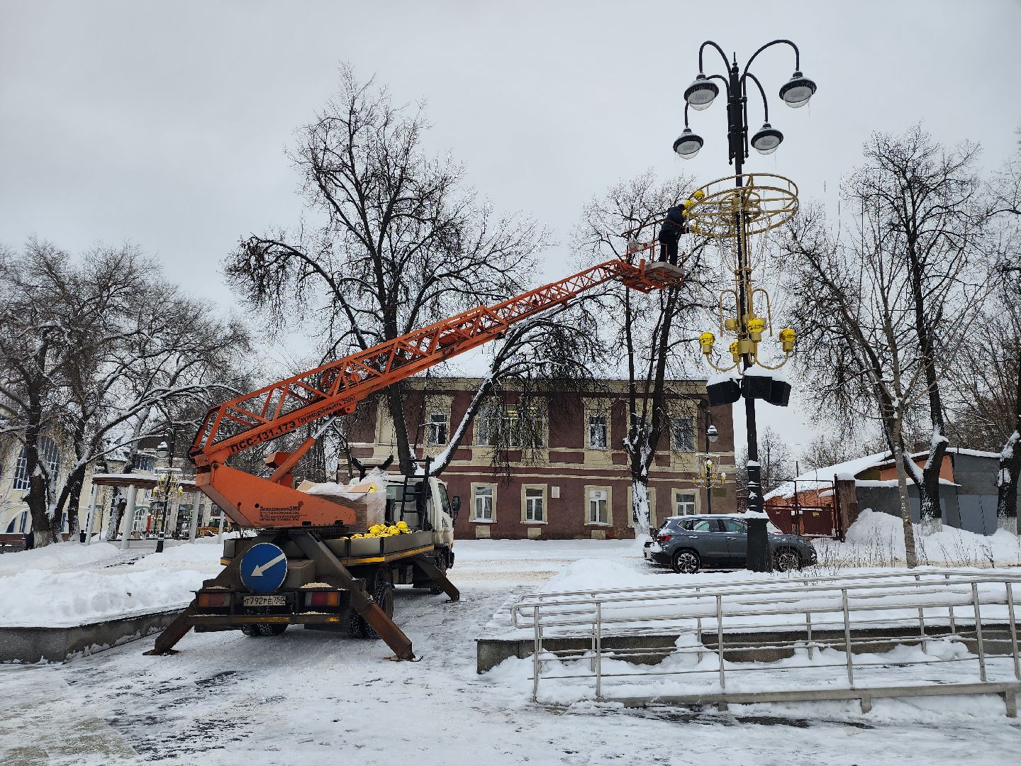 благоустройство, Новый год, украшение города, Ногинск, Богородский городской округ,