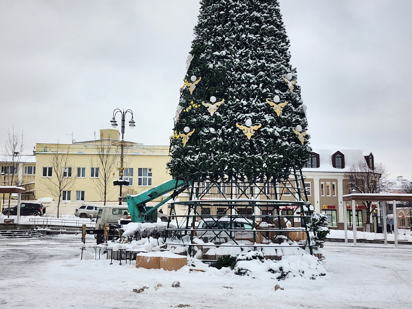 благоустройство, Новый год, украшение города, Ногинск, Богородский городской округ,