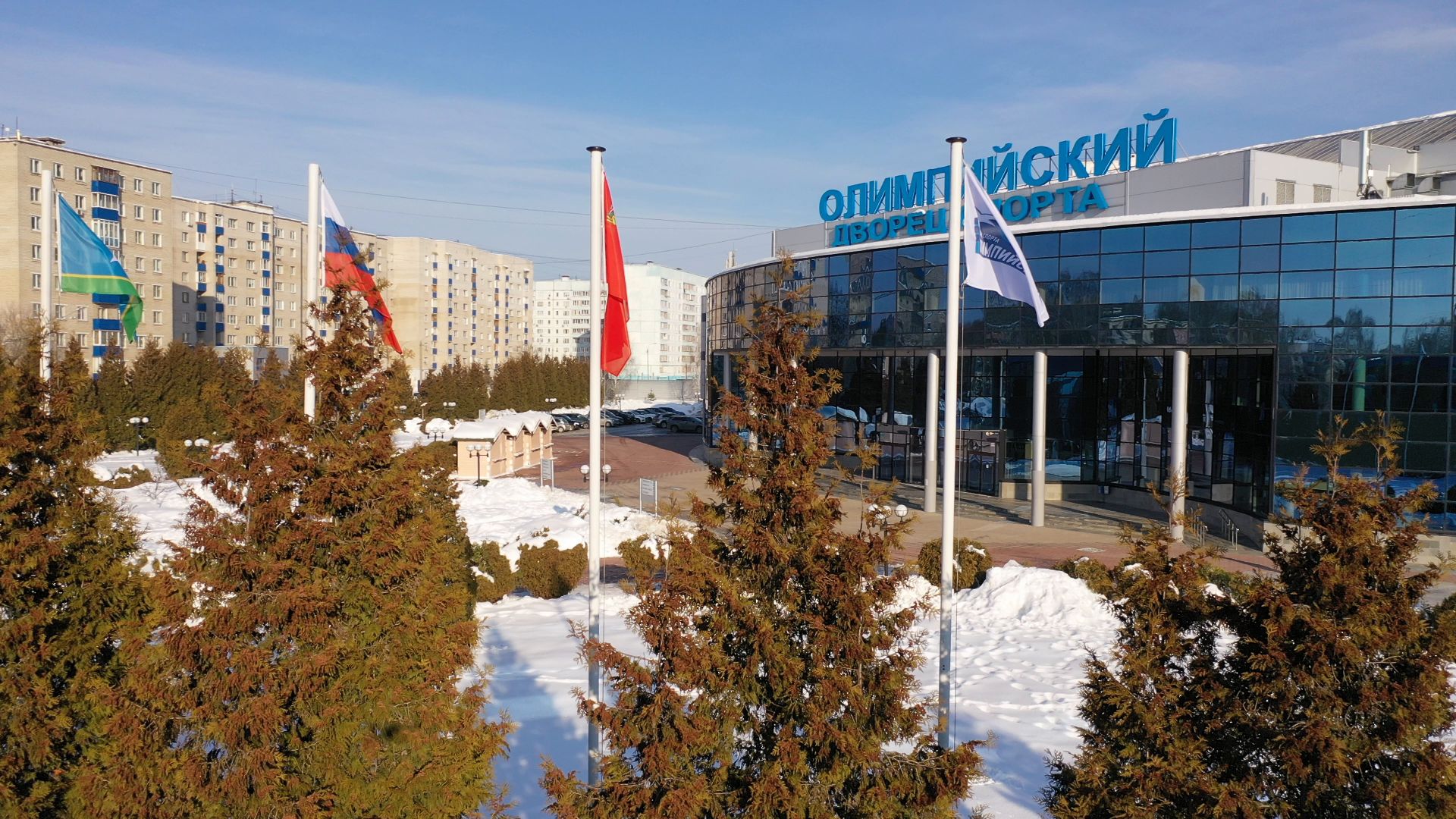 видео с коптера, чехов, спорт, строительство,