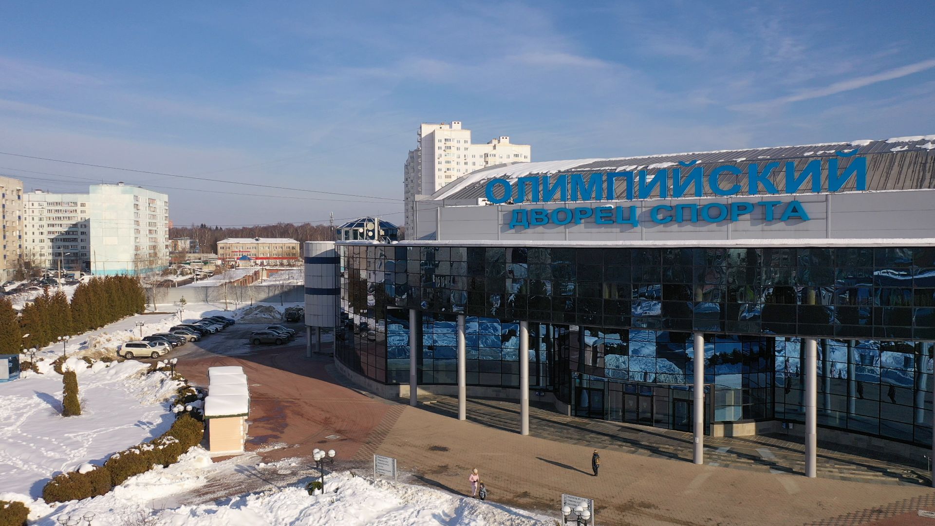 видео с коптера, чехов, спорт, строительство,