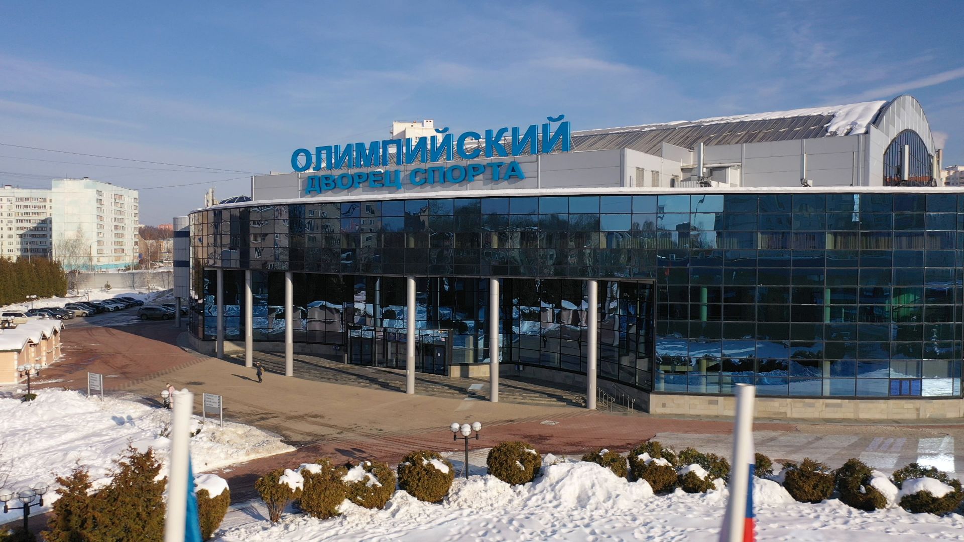 видео с коптера, чехов, спорт, строительство,