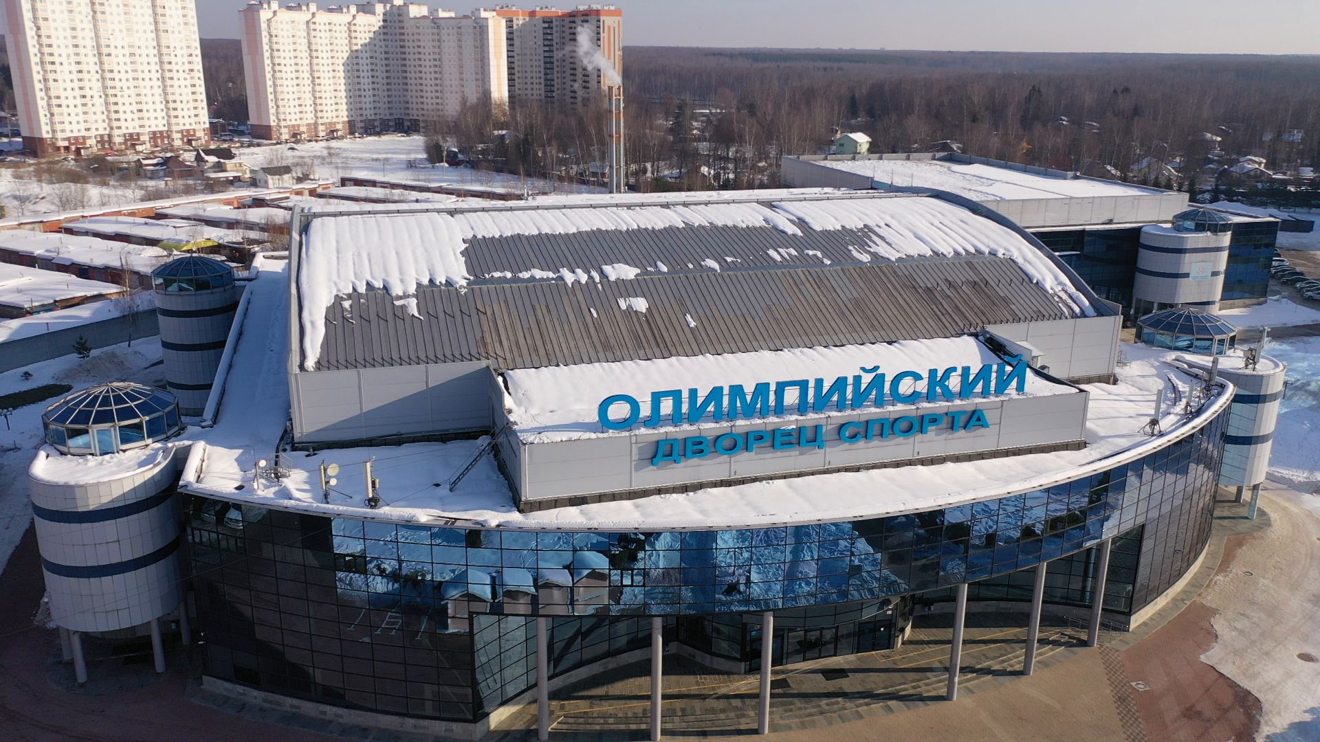 видео с коптера, чехов, спорт, строительство,