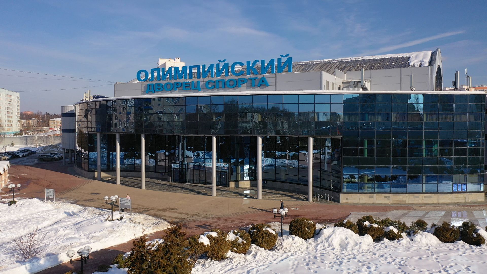 видео с коптера, чехов, спорт, строительство,