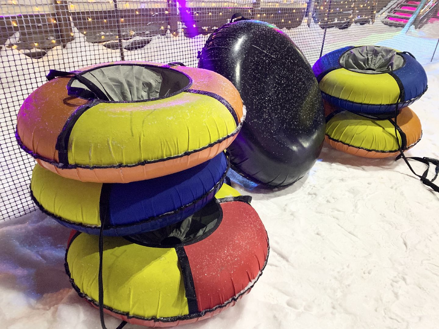 Балашиха, Подмосковье, Общество, Зимний городок аттракционов, Горки,