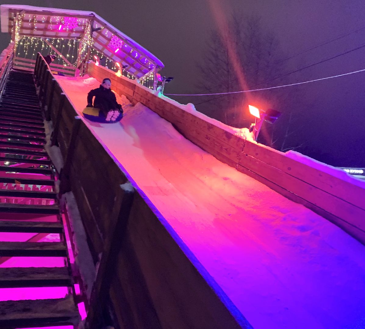 Балашиха, Подмосковье, Общество, Зимний городок аттракционов, Горки,