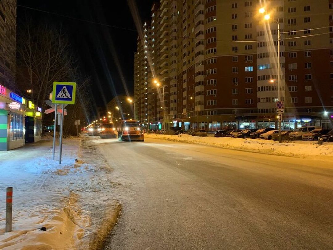 Балашиха, микрорайон Железнодорожный, осадки, гололедица, дороги, жилищно-коммунальное хозяйство