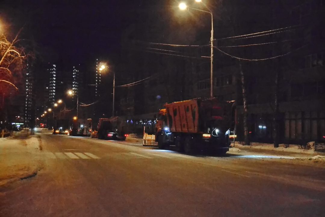 Балашиха, микрорайон Железнодорожный, осадки, гололедица, дороги, жилищно-коммунальное хозяйство