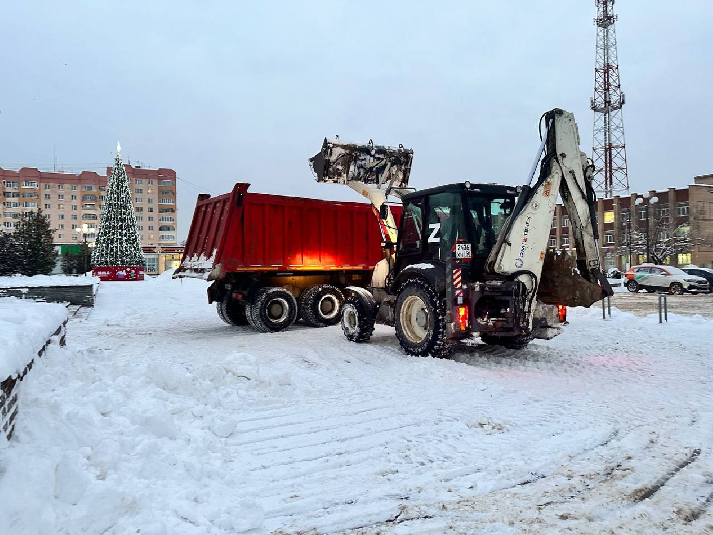 уборка дворов, снегоуборка, жкх, Наро-Фоминск,