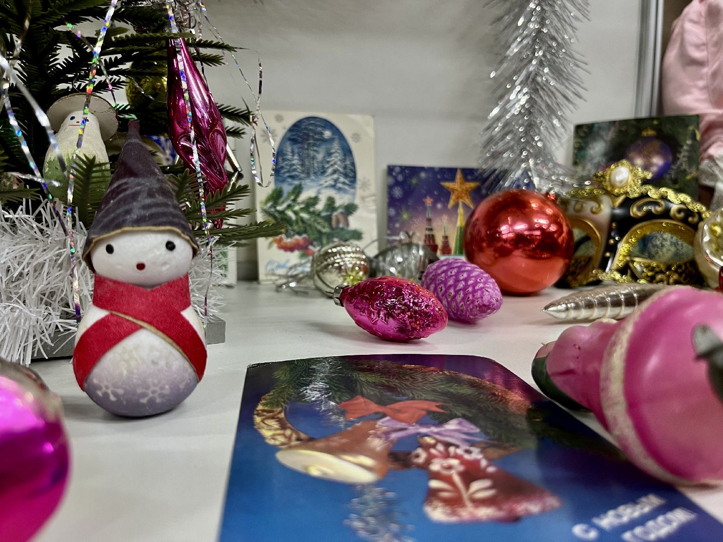 наро-фоминск, зима в подмосковье, новый год, Игрушки из ваты, Советский Новый год,