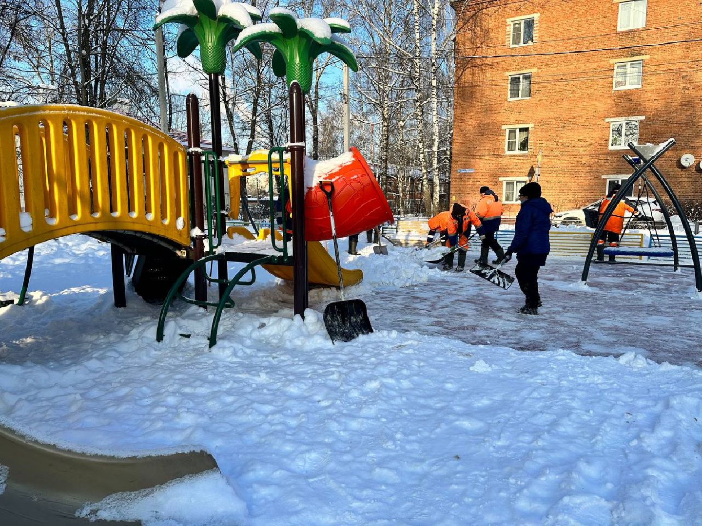 детская игровая площадка, уборка общественных территорий, наро-фоминск,