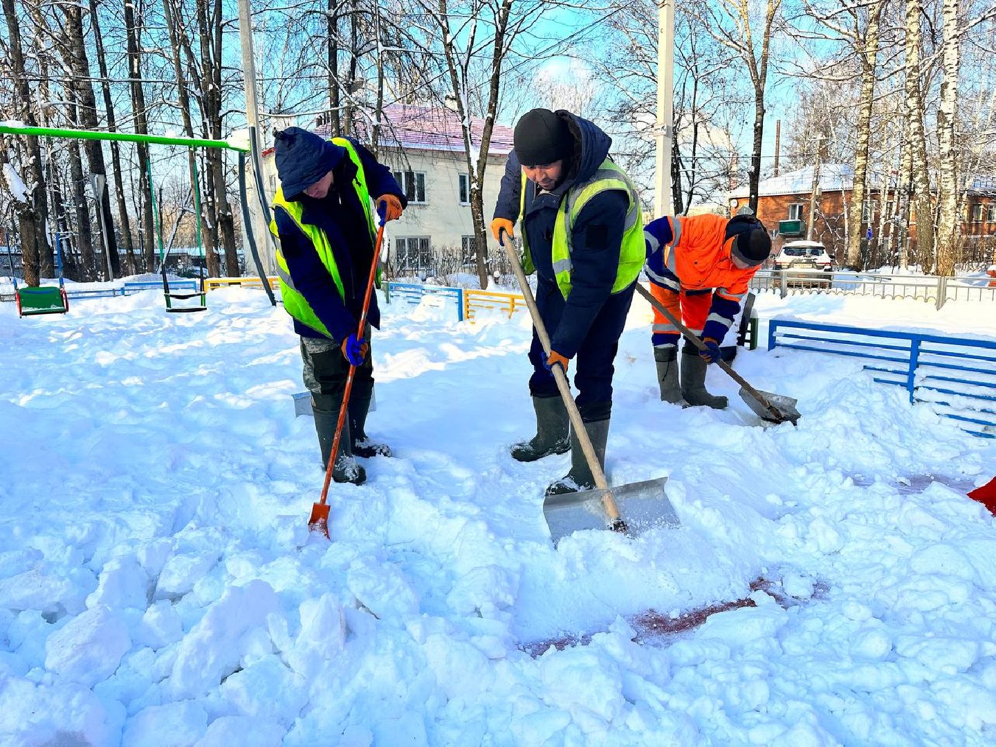детская игровая площадка, уборка общественных территорий, наро-фоминск,