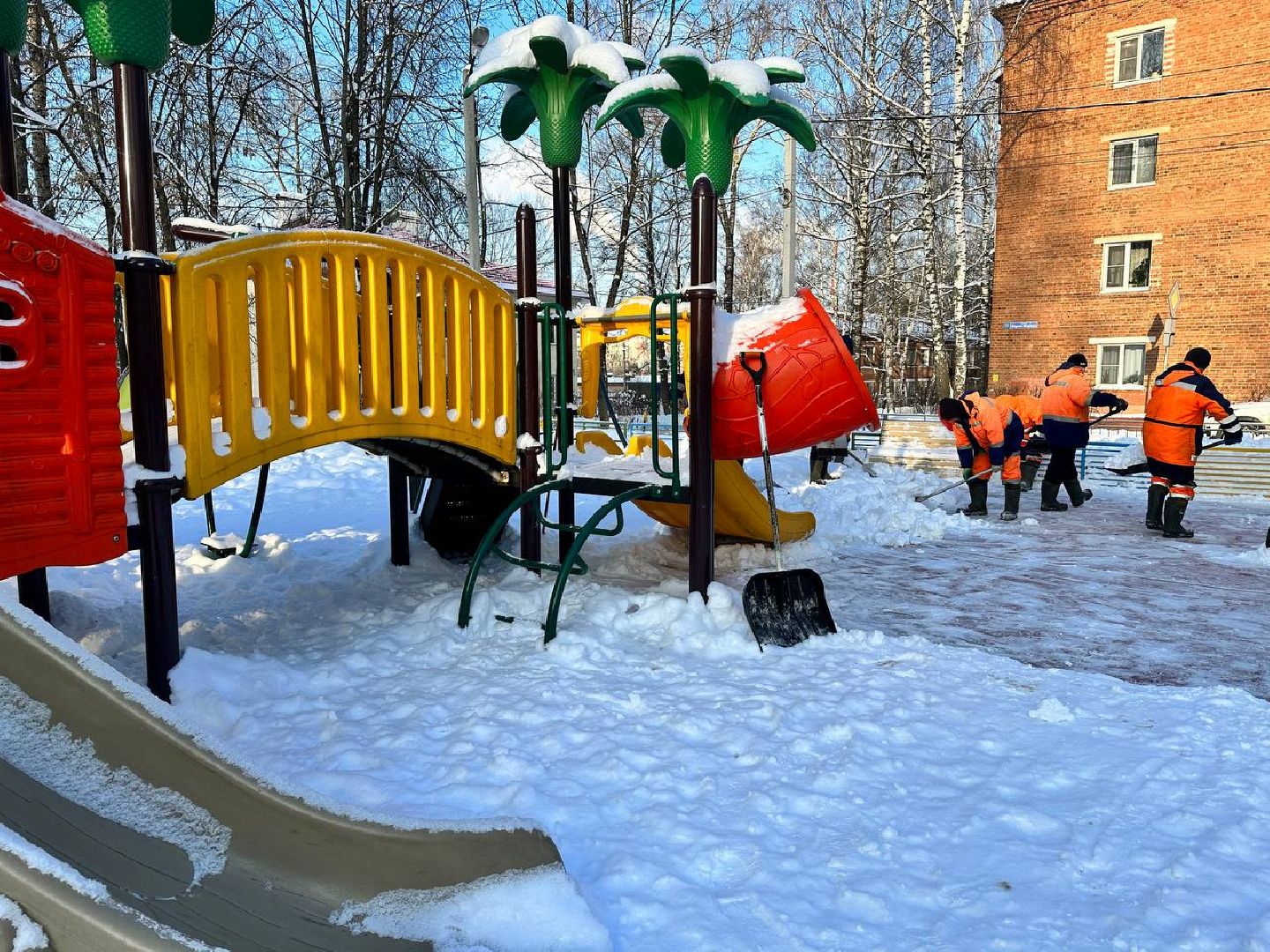 детская игровая площадка, уборка общественных территорий, наро-фоминск,